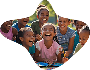 Kids learning together